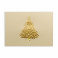 Elegant Tree Greeting Card - Gold Lined White Envelope